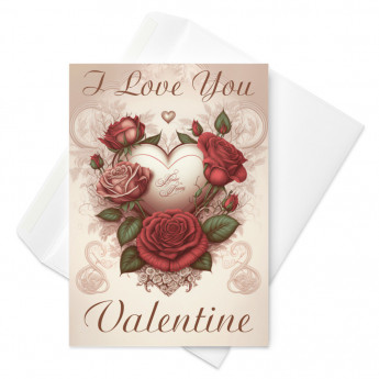 I Love You Valentine card